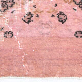 2x9 Pink Floral Vintage Runner Rug