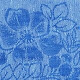 Damask tablecloth in white-blue linen