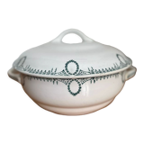 Saint-Amand iron earth flat soup tureen