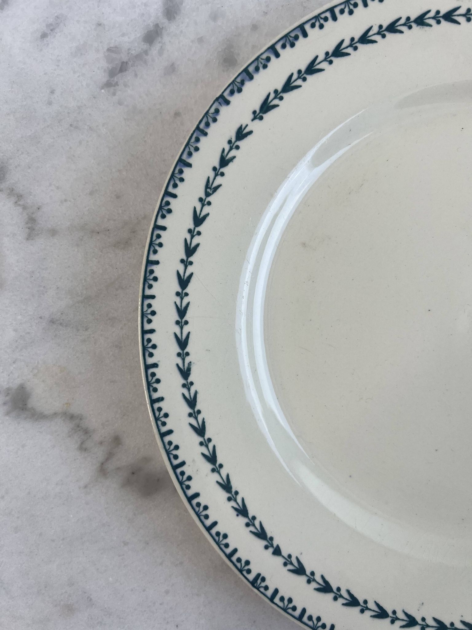 Terre de fer assiette plate Sarreguemines Carlos