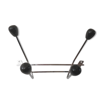 Porte manteau métal 4 patères boules