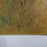 Oil on landscape canvas