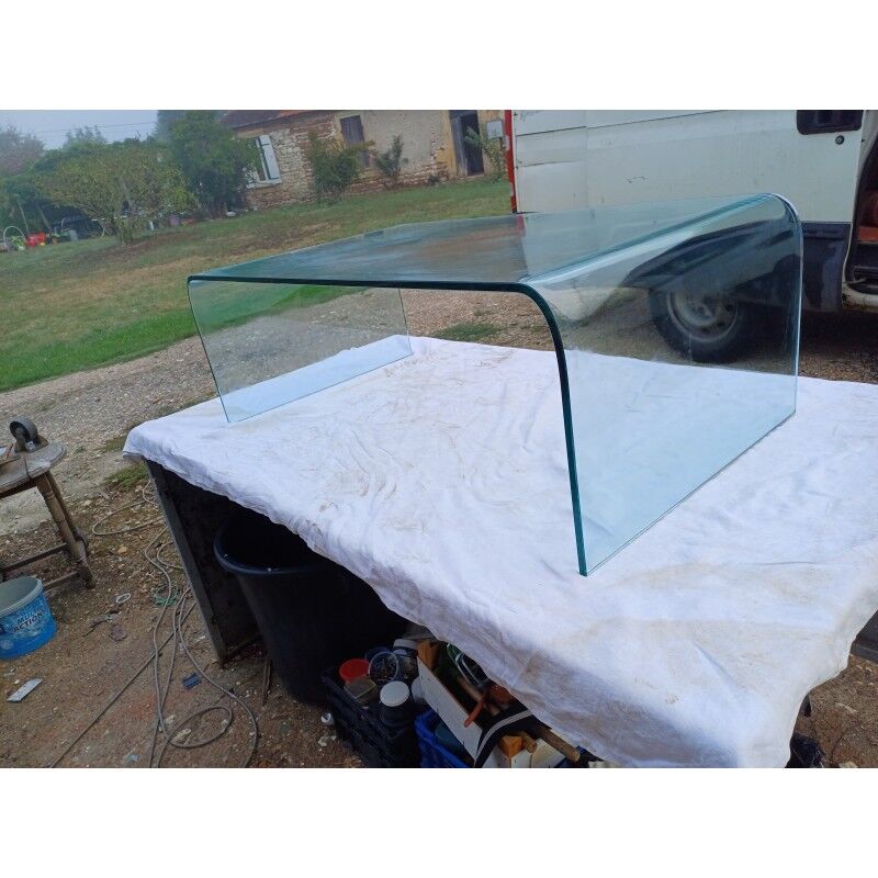 Tempered glass coffee table "Ligne Roset"