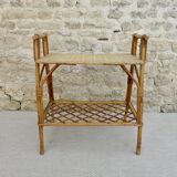 Rattan bedside table from the 60s 70s