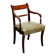 Antique Regency armchair in mahogany, upholstered seat, UK 1800s