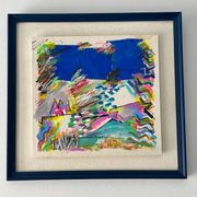 Tableau collage "Voyage en Mer" - 32x30.5 cm