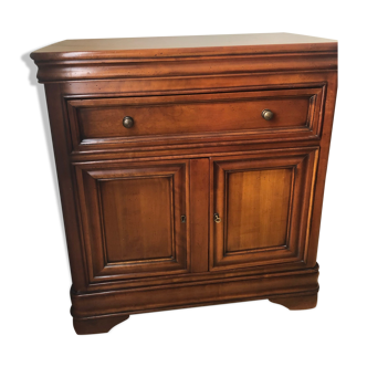 Solid cherry TV stand made in France
