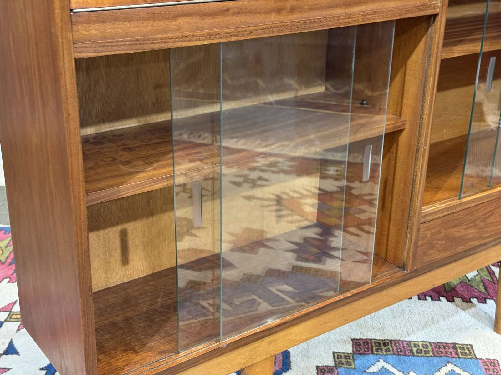 1970s teak English bar