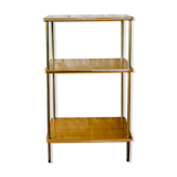 Side table with 3 vintage shelves 70s