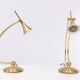 Holtkotter Brass Halogen Table lamps 1980s Germany