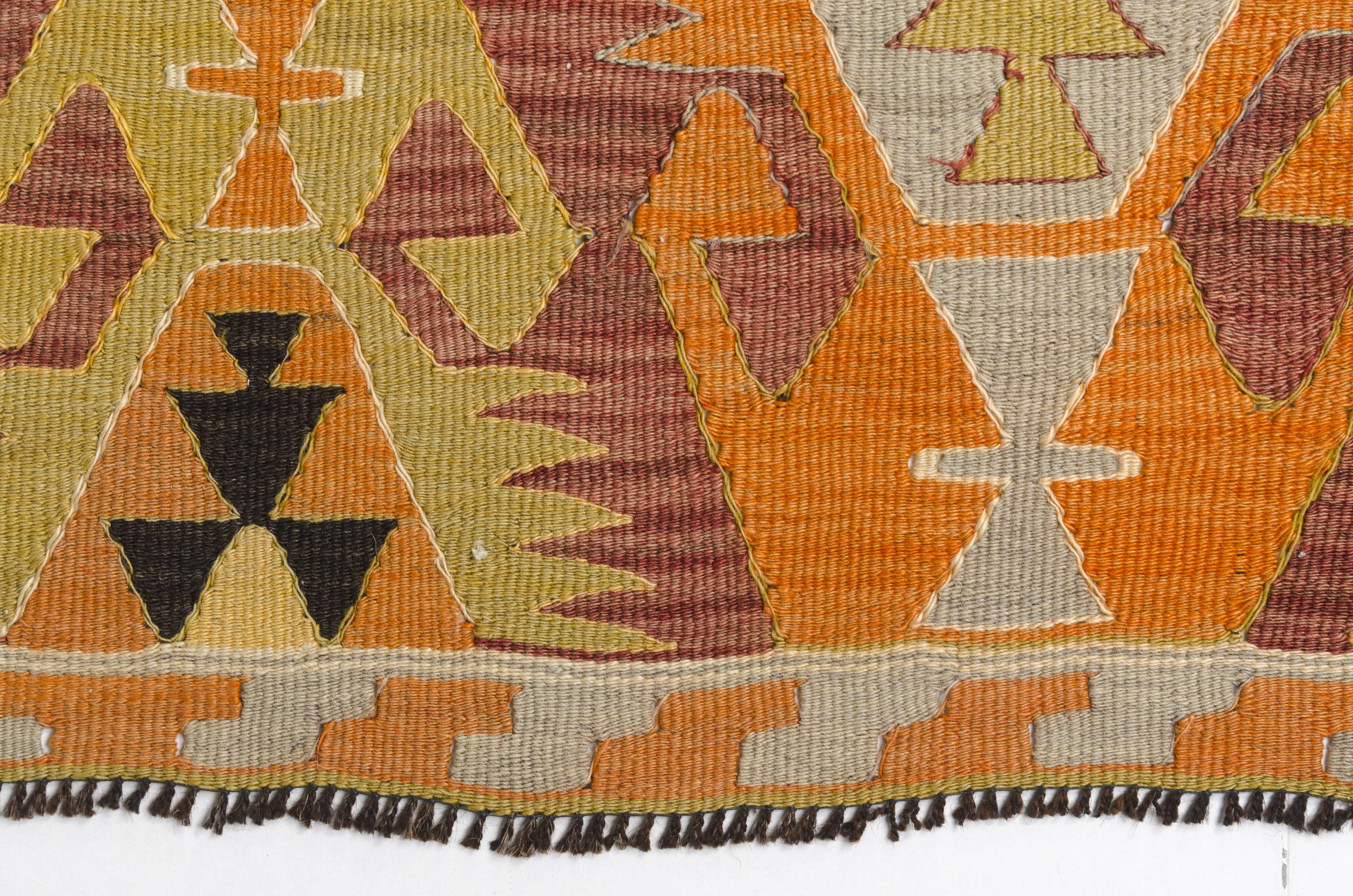 Vintage Anatolian Wool Kilim Rug sku132