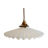 Old pleated opaline hanging
