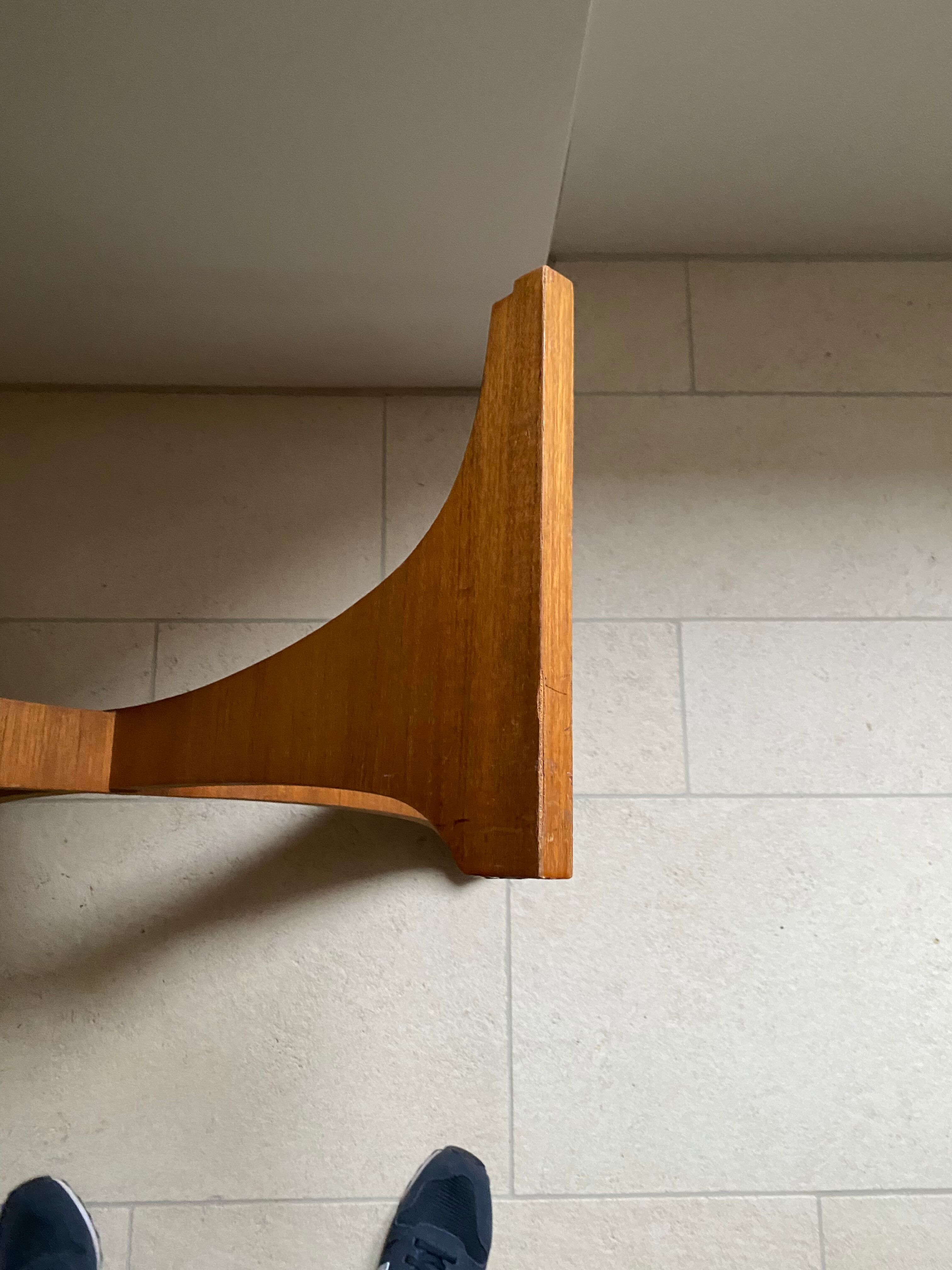 Scandinavian rosewood and glass lounge table