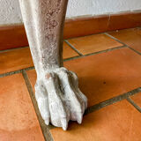 Empire style console table in wood and marble