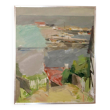 "Boat Scene" by Adrian Van Arkel