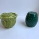 Duo of salt shaker and pepper maker in slurry cabbage 50s
