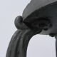 Art Nouveau stool on 3 cast iron legs