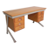 Industrial desk with 2 drawer units, 1960s.