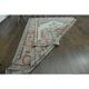 1970s Vintage Turkish Oushak Handmade Wool Cotton Orange Area Rug 160x227