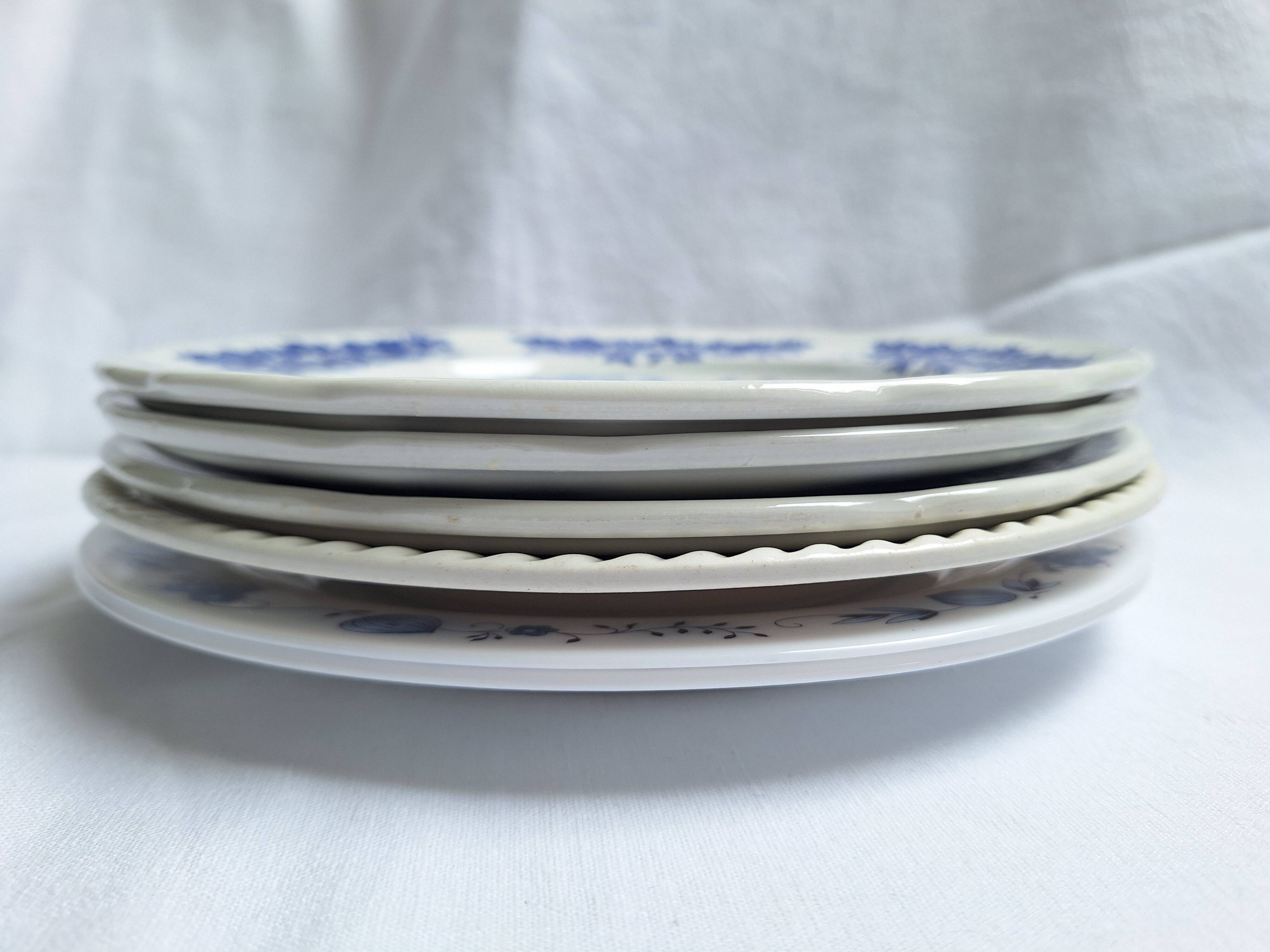 Vintage blue dinner plates