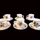Set of 6 coffee cups and saucers Villeroy & Boch, vintage, Botanica