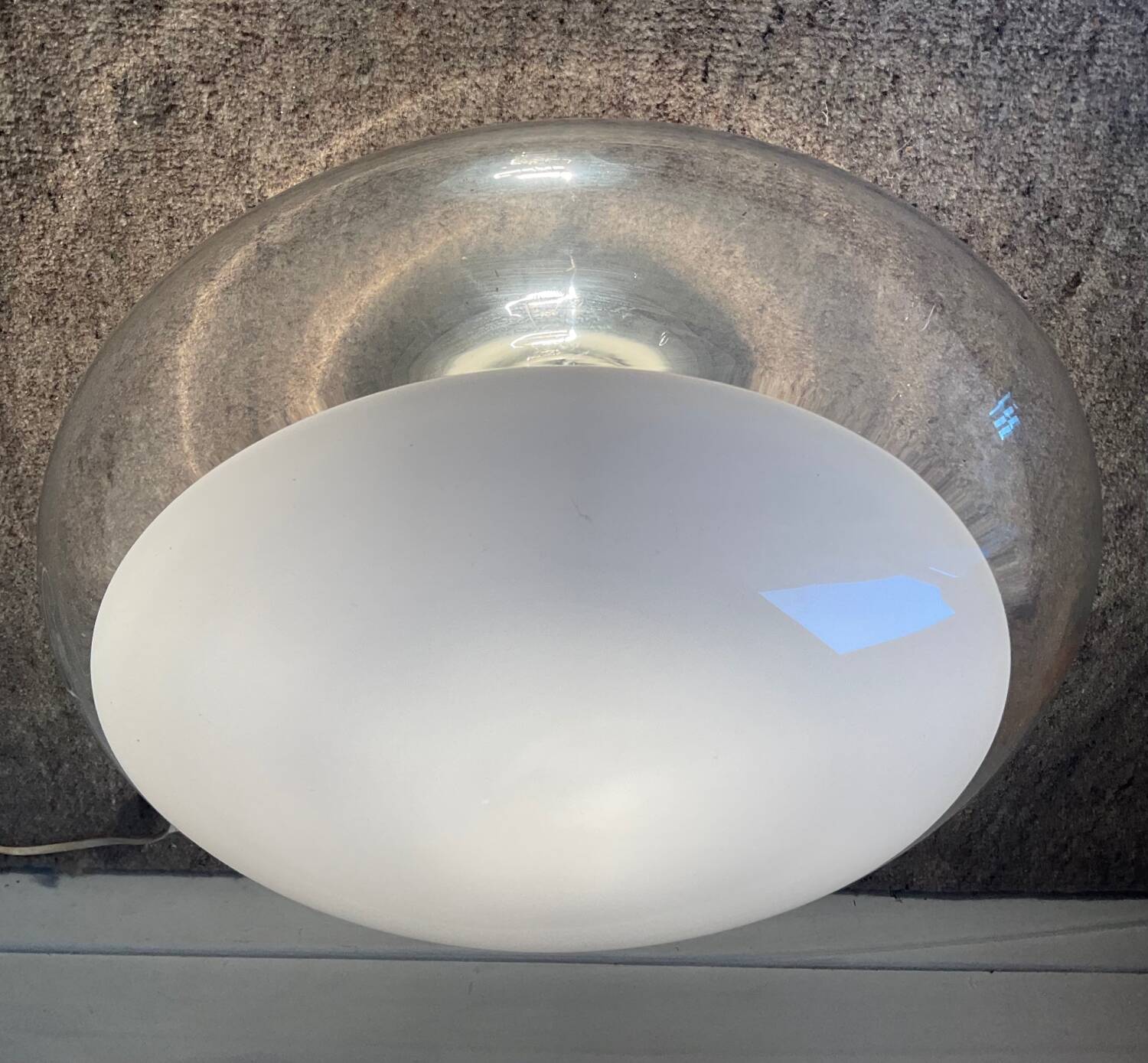 Roberto Pamio mushroom ceiling light for Leucos 1970s