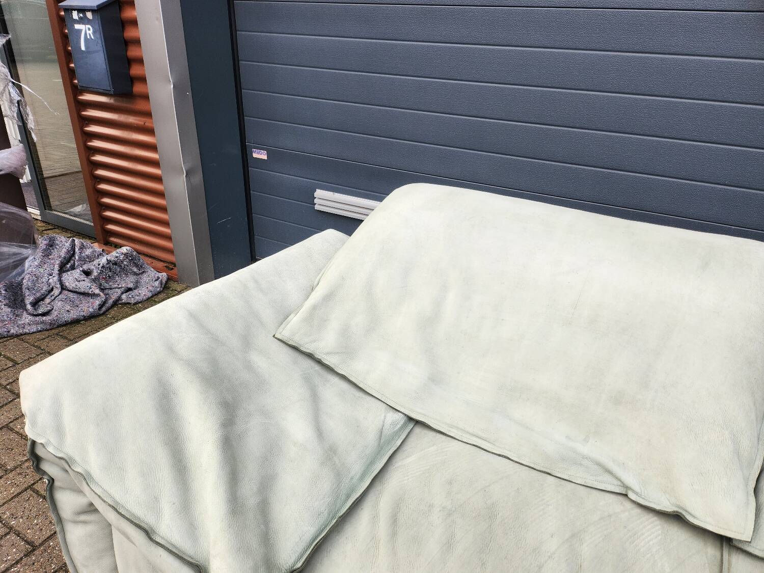 Baxter - Casablanca sofa in Nabuk Sage by Paola Navone