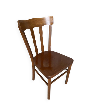 Chaise bistrot ancienne style baumann bois enfant vintage #d651
