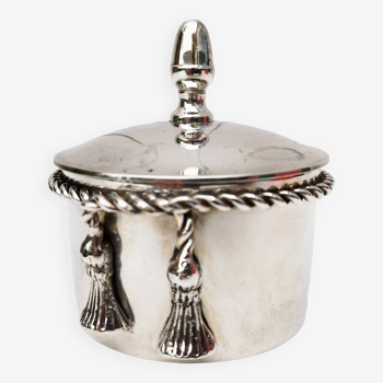 Lancel silver metal jewelry box
