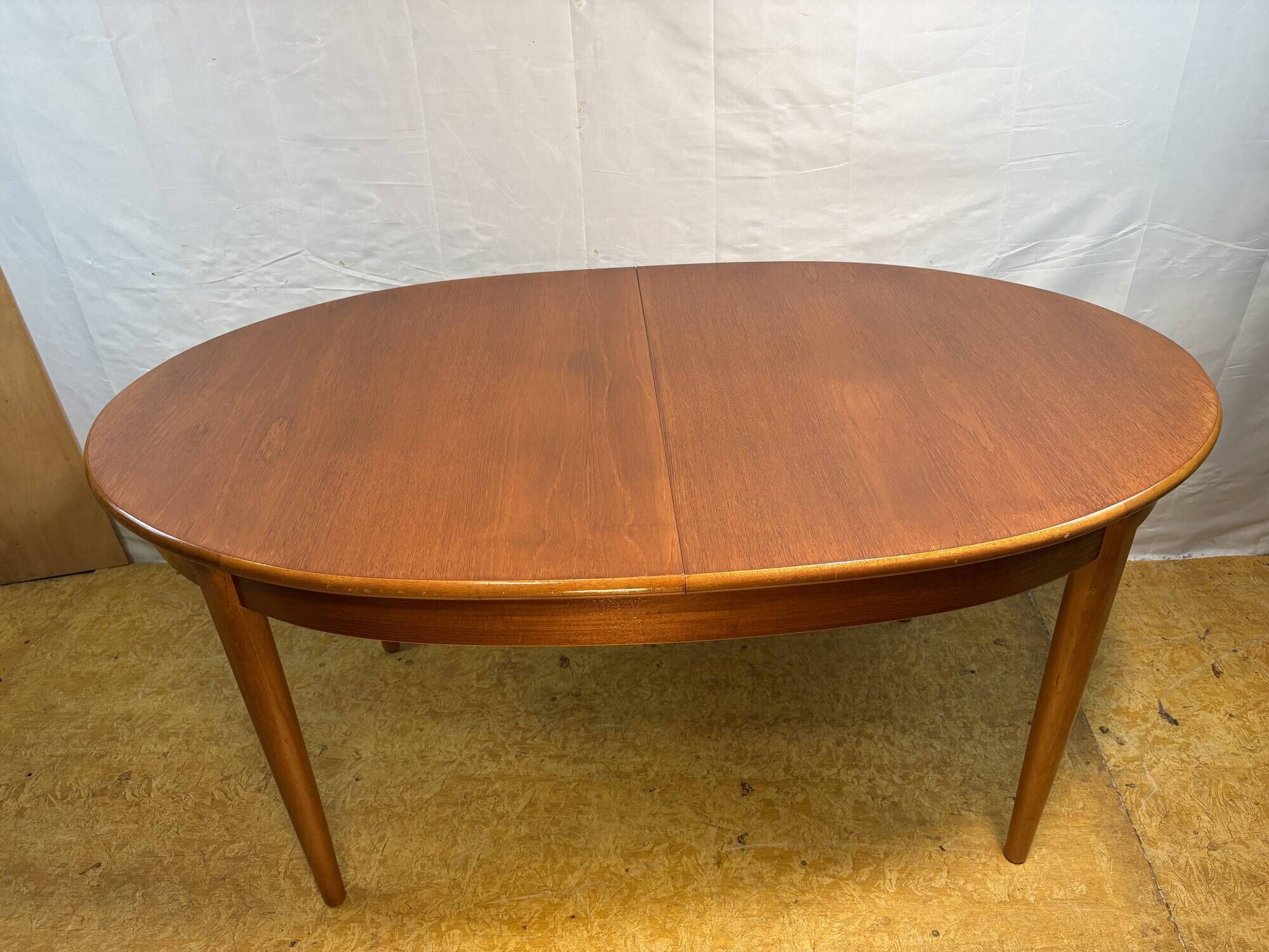 Mid-Century Vintage Teak Extending Dining Table 1960 Danish-Inspired Design