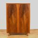 Mid-Century Walnut Wardrobe Designed by Bohumil Landsman for Jitona Soběslav, Czechoslovakia, 1960s