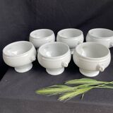 6 porcelain lion head soup bowls