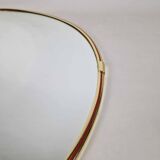 Large round wall mirror from the 60s.