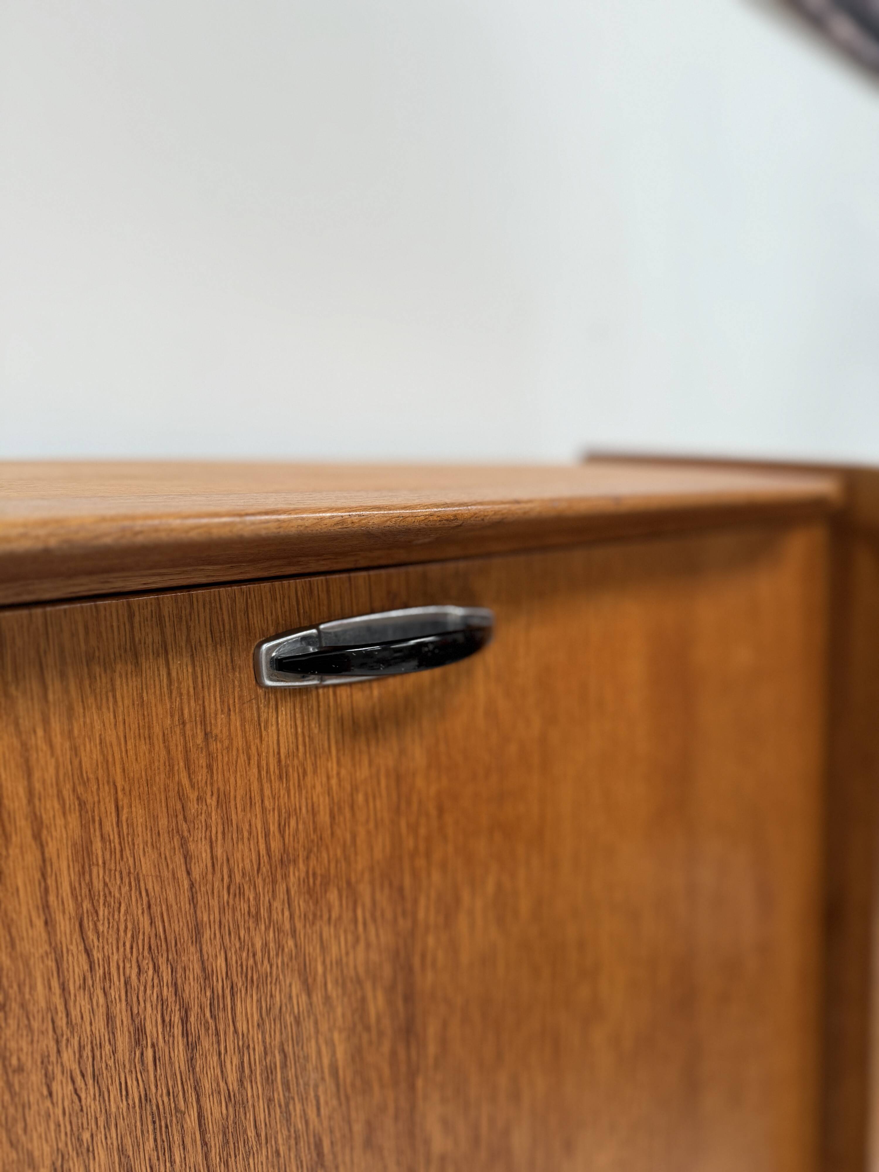 Scandinavian secretary with compass feet