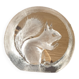 Crystal Squirrel figurine by Mats Jonasson.