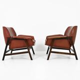 Set of 2 “849” Armchairs by Gianfranco Frattini for Cassina, 1950s