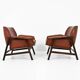 Set of 2 “849” Armchairs by Gianfranco Frattini for Cassina, 1950s