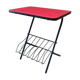 Table porte revue 1950 rouge et noire