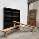 Pair of solid oak benches
