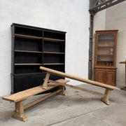 Pair of solid oak benches