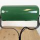 Vintage Green Enamel Bank Lamp, 1930s