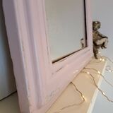 Louis Philippe powder pink mirror