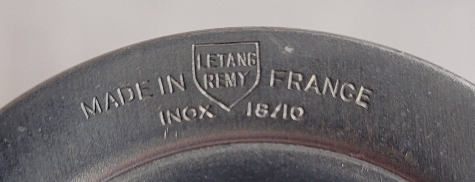 3 stainless steel ice cream cups LETANG REMY