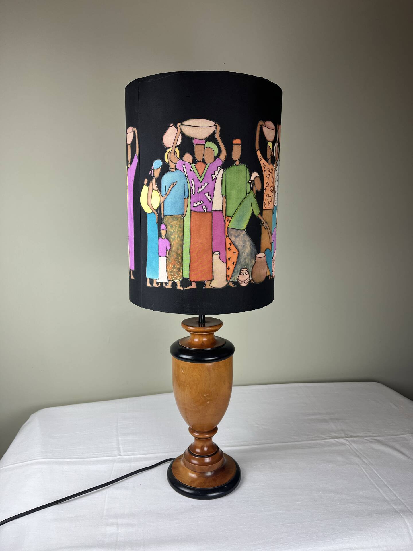 Hand-painted lampshade ambient lamp
