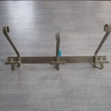 Porte-manteau art deco en métal chromé