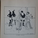 Drawing in indian ink circa 1910