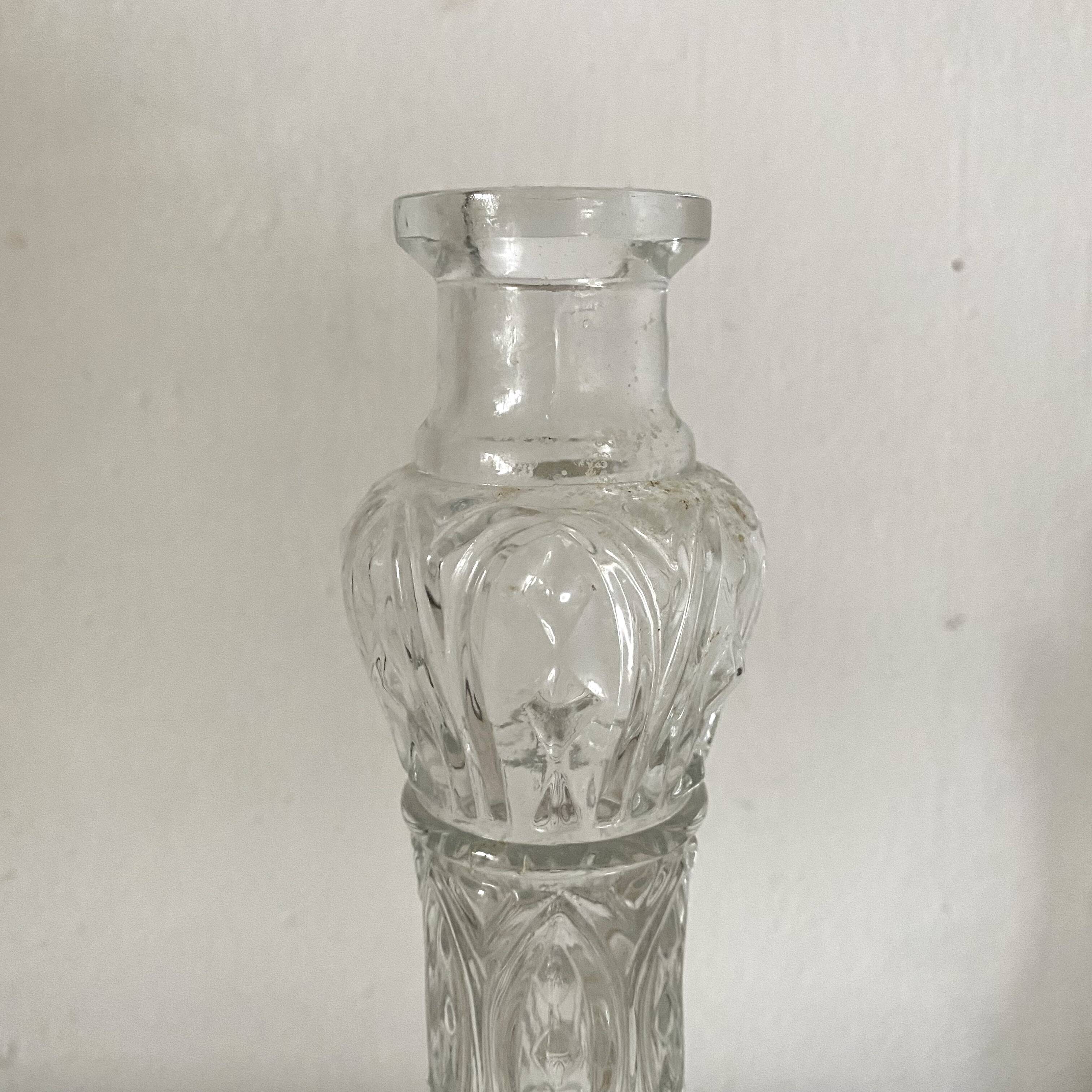 Vintage glass candle holder