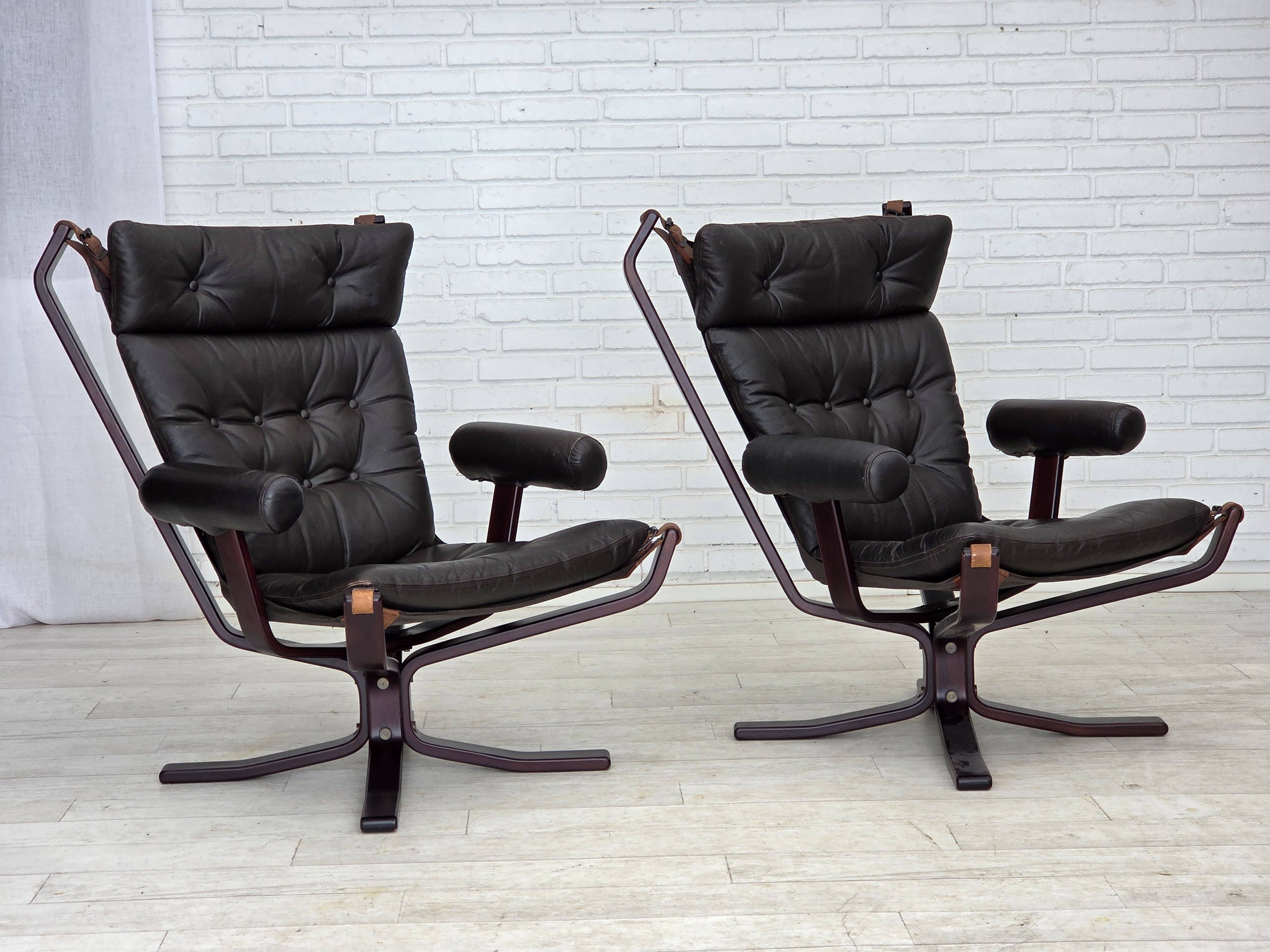 1970s, Norwegian design by Sigurd Ressel, lounge chair model "Falcon".