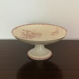 HB Compotier - Provençal Co. Terre de Fer Rouge Flowers Vintage Cake Dish