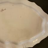 Polychrome earthenware dish signed large model